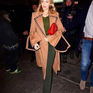 Emily_Blunt_Brown_Braided_Trench_Coat
