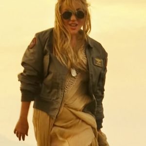 Top_Gun_Lady_Gaga_Green_Flight_Jacket