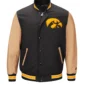 Letterman Jacket Iowa Hawkeyes Black and Brown